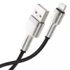 Baseus cable de datos Lightning serie Cafule metálico 2.4A 0.25m negro