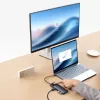 Baseus Metal Gleam Series Hub USB-C 10 en 1 USB-C a USB-C PD / USB-C / 3x USB-A / 2x HDMI / RJ-45 / SD / TF - negro