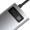 Baseus Metal Gleam Series hub USB-C 4 en 1, USB 3.0 + USB 2.0 + HDMI + USB-C PD, Plata