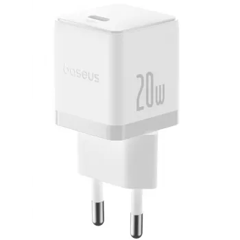 Baseus Palm Series Cargador de viaje USB-C PD 20W blanco