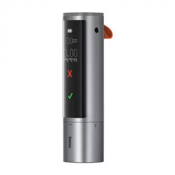Baseus SafeJourney Pro alcoholímetro de coche, gris, USB-C, 470 mAh
