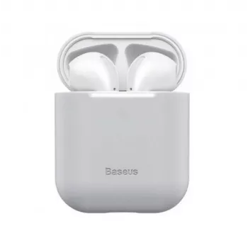 Baseus Silica Series Funda Protectora de Silicona Ultra Fina para AirPods 1/2 Gris