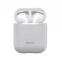 Baseus Silica Series Funda Protectora de Silicona Ultra Fina para AirPods 1/2 Gris
