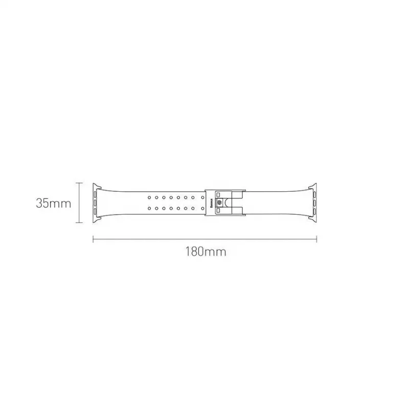 Correa de muñeca Slip-Thru para Apple Watch 3/4/5/6/SE 38mm/40mm Baseus negra (LBWSE-01)