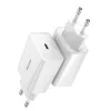 Baseus Speed Mini cargador rápido, USB-C, PD, 3A, 20W (Blanco)