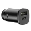 Baseus Square Cargador de coche PPS QC4.0 / PD3.0 5A 30W (Black)