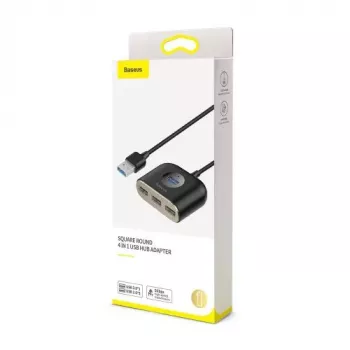 Baseus Adaptador USB Square Round USB 3.0 / 3x USB 2.0 / 1m