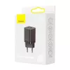 Baseus Super Si Pro Mini Cargador rápido 30W, USB-C + USB-A, PD 3.0, QC 3.0, enchufe EU, negro (CCSUPP-E01)