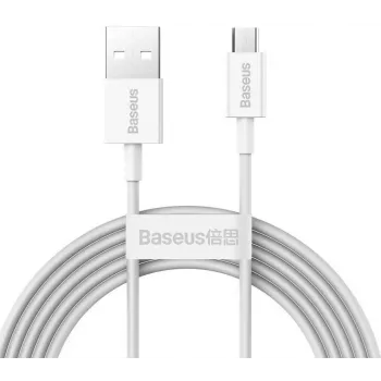 Baseus cable de datos y carga rápida Superior MicroUSB 1m blanco