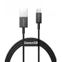 Baseus Cable de datos y carga rápida Superior MicroUSB 2m Negro