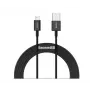 Baseus cable de datos y carga rápida Superior USB-A a Lightning 2.4A 2m negro