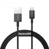 Baseus Cable de Datos y Carga Rápida Superior USB-A a Micro USB 1m Negro