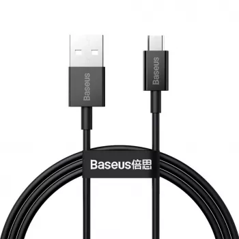 Baseus Cable de Datos y Carga Rápida Superior USB-A a Micro USB 1m Negro