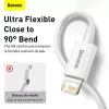 Baseus Superior Series cable Lightning, carga rápida, datos 2.4A, 1.5m blanco (CALYS-B02)