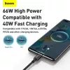 Baseus cable de carga rápida y datos serie Superior USB-A a USB-C, 66W (11V/6A), 2m, negro (CATYS-A01)