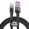 Baseus Cafule SuperCharge Cable de USB-A a USB-C, 40W, 5A, QC 3.0, 1 m, negro/gris