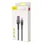 Baseus Cafule SuperCharge Cable de USB-A a USB-C, 40W, 5A, QC 3.0, 1 m, negro/gris