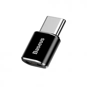 Baseus Adaptador OTG USB 2.0 Type-C a Micro USB (Negro)