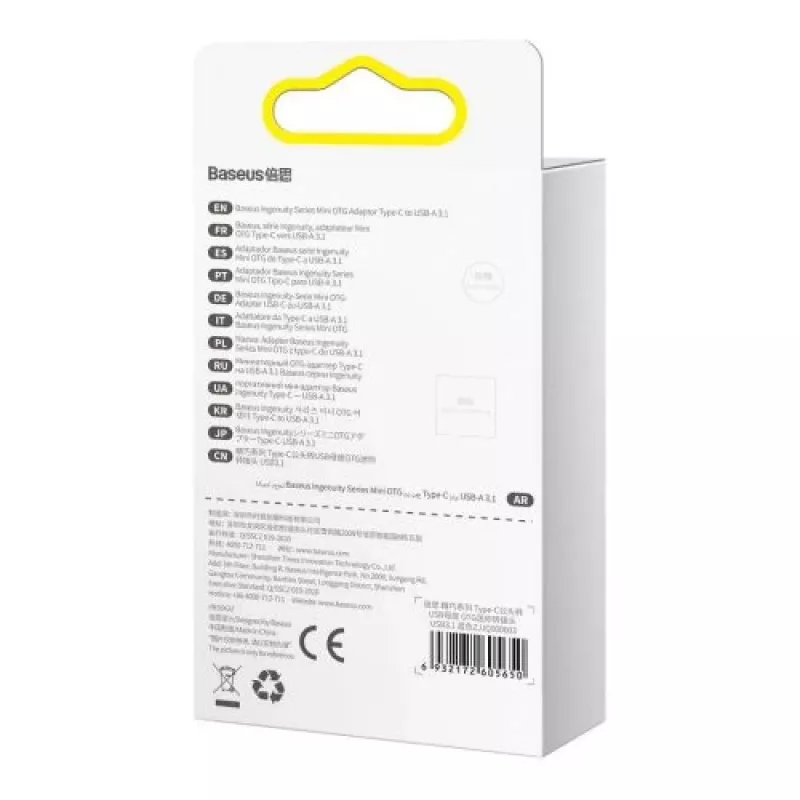 Adaptador Baseus USB-C 3.1 OTG