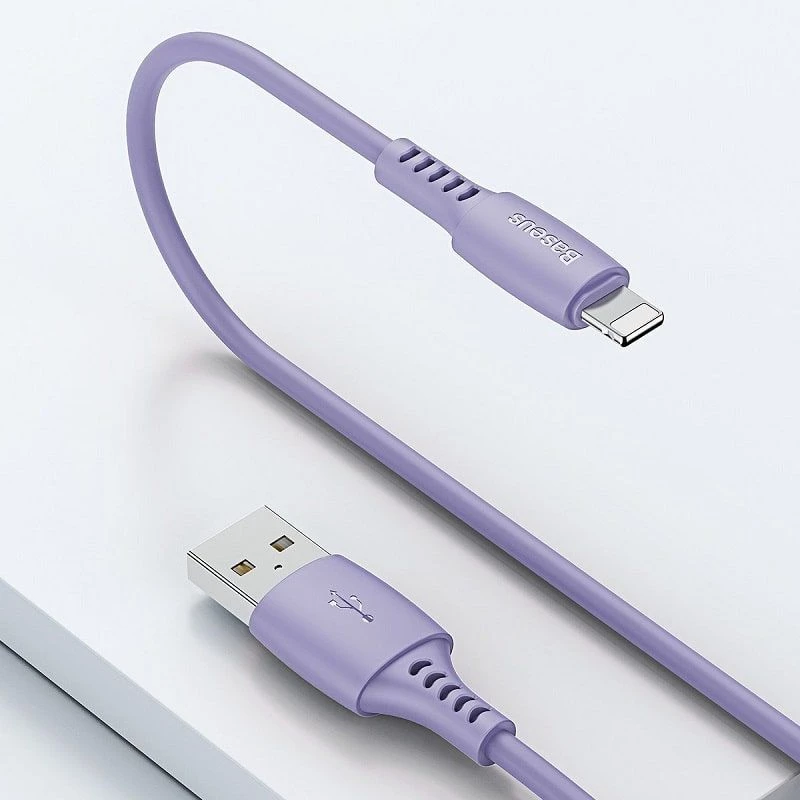 Baseus Yiven cable USB-A a Lightning 2,4A 1,8m azul lila