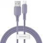 Baseus Yiven cable USB-A a Lightning 2,4A 1,8m azul lila