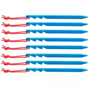 Basic Nature Estaca de tienda Y-Stake de aluminio 18 cm plata