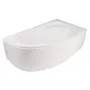 Mampara de bañera Bath Cornea 140 - 1400mm, cromo, vidrio transparente