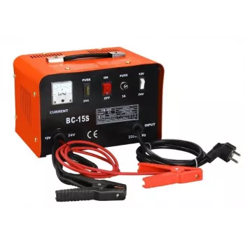 CARGADOR DE BATERÍA BC-15S 7A inteligente 12V/24V cargador de batería de plomo de 7 etapas con modo de reparación LCD