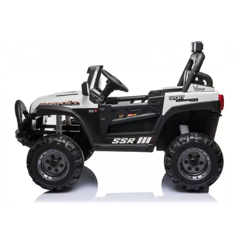 Coche eléctrico para niños BBH-016, 12V, blanco