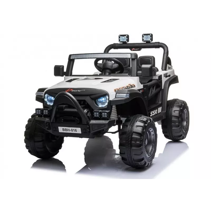 Coche eléctrico para niños BBH-016, 12V, blanco