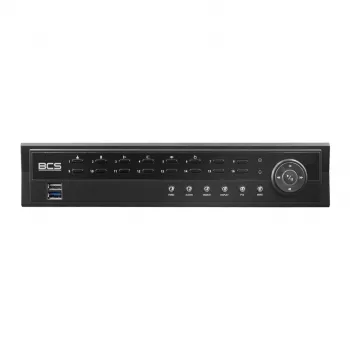 BCS NVR IP de 16 canales BCS-U-NVR1602-A-4K-8P con HDD de 6TB
