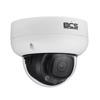 Cámara IP domo IR 5MP BCS BCS-L-DIP25FCR5L5-Ai2, 2,8mm, 50m IR, IP67, IK10, IA
