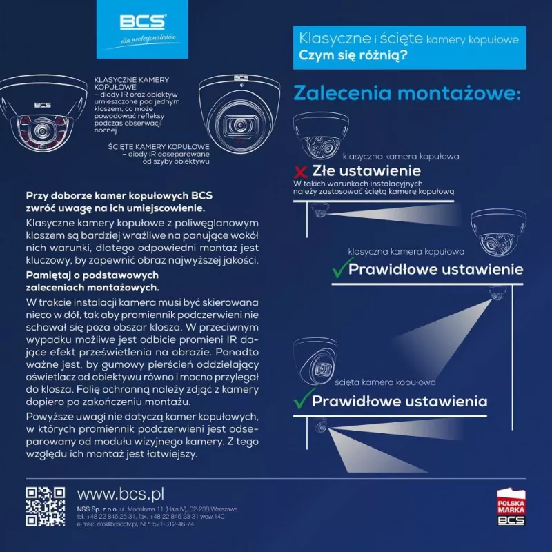 BCS EA18FWR3(2) cámara domo 4 en 1 de 8MP, 3,6mm, IR 30m, IP66