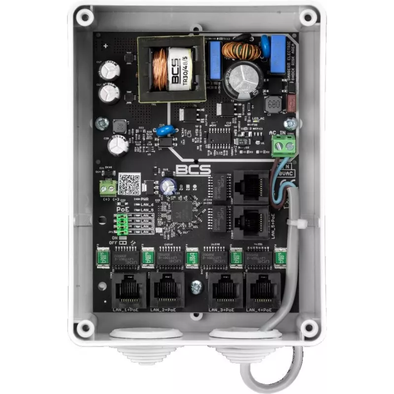 Cámara IP bullet exterior BCS IP5/E-S-II 5MP con IR de 30m, True WDR, PoE, IP67