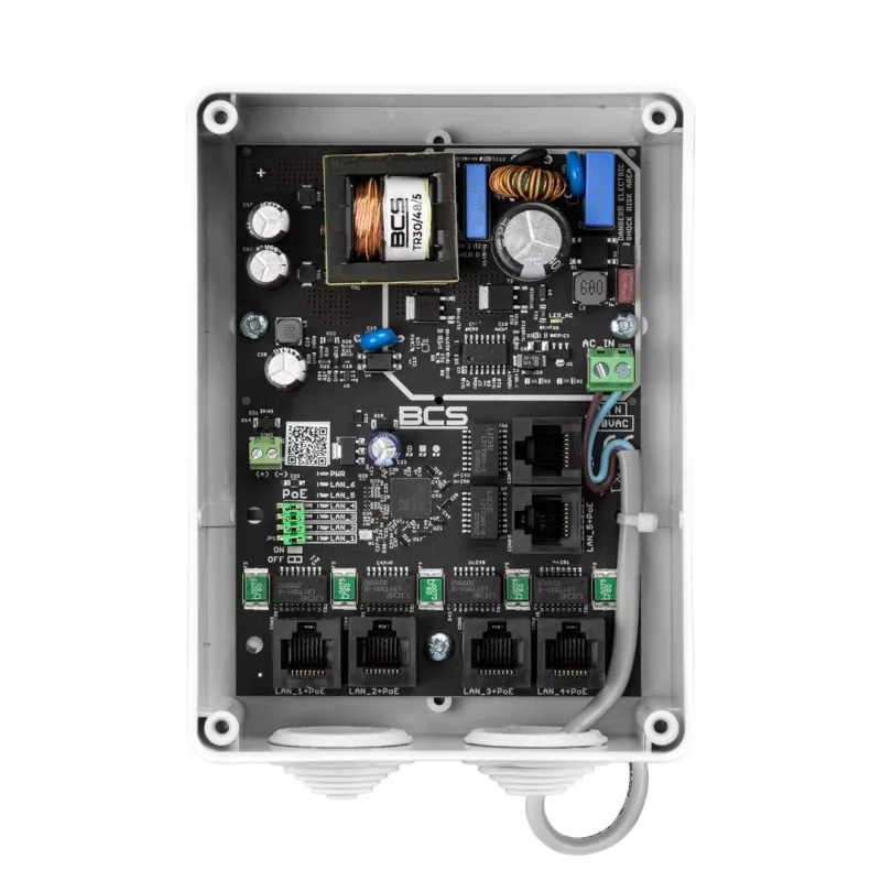 Cámara IP bullet exterior BCS IP5/E-S-II 5MP con IR de 30m, True WDR, PoE, IP67