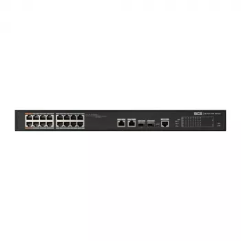 BCS-L-SP1602G-2SFP-M(2) Switch gestionado PoE+ de 16 puertos con 2 uplinks Gigabit y 2 ranuras SFP, presupuesto PoE de 250W