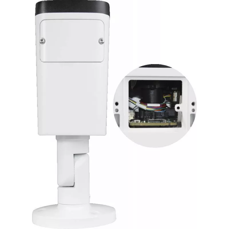 BCS Line Cámara IP tipo bala 4MP con objetivo varifocal motorizado, 50m IR, PoE, IP67