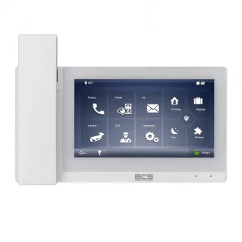 BCS-MON7500W-S Monitor videoportero táctil WiFi de 7 inch, Blanco