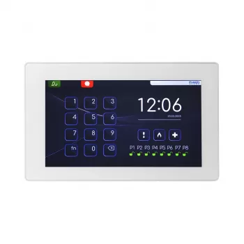 BCS PulsON Alarm Touch BUS Teclado táctil de 7 pulgadas - Blanco