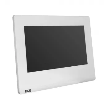 BCS Videoportero BCS-P-MON7100W Monitor de 7 pulgadas TFT LCD con pantalla táctil capacitiva, blanco