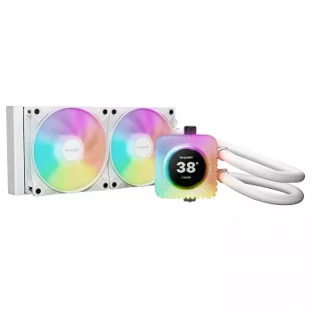 Refrigeración líquida todo en uno para CPU be quiet! Light Loop IO LCD 240mm blanca