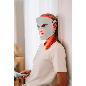 Beautifly AuraSkin Pro mascarilla facial de fototerapia LED – 7 colores, 192 diodos, recargable