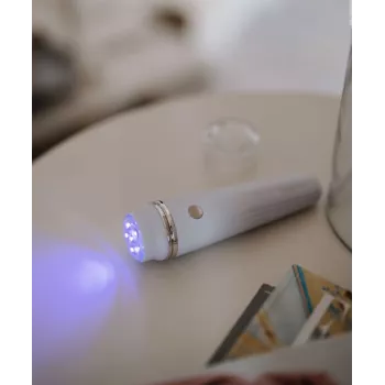 Beautifly Glossy Acne Young Sonic cepillo de limpieza facial con terapia de luz azul y función de calor, Oro rosa/Rosa