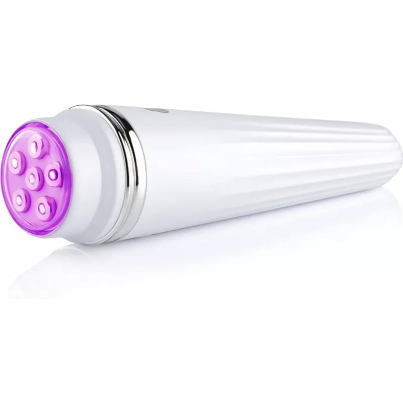 Beautifly Glossy Acne Young Sonic cepillo de limpieza facial con terapia de luz azul y función de calor, Oro rosa/Rosa