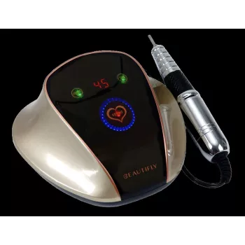 Beautifly Sculpto Nails torno de uñas 35.000 rpm indicador de velocidad LED 6 fresas 6 bandas de lijado