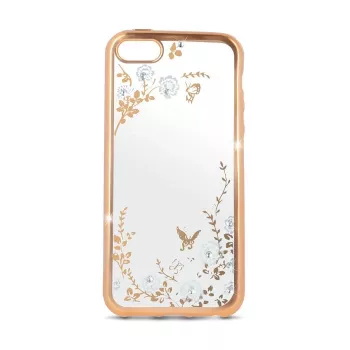 Beeyo Tapa trasera TPU Secret Garden para LG X Power Oro