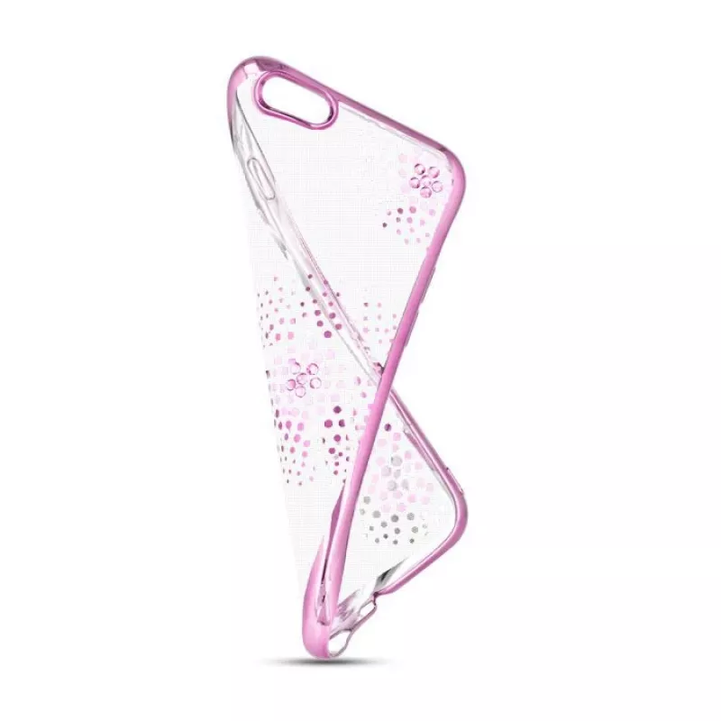 Beeyo Funda TPU Flower Dots Rosa para Sony Xperia E5