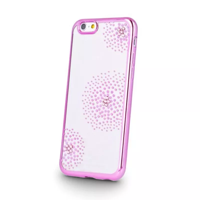 Beeyo Funda TPU Flower Dots Rosa para Sony Xperia E5