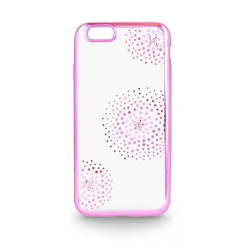 Beeyo Funda TPU Flower Dots Rosa para Sony Xperia E5