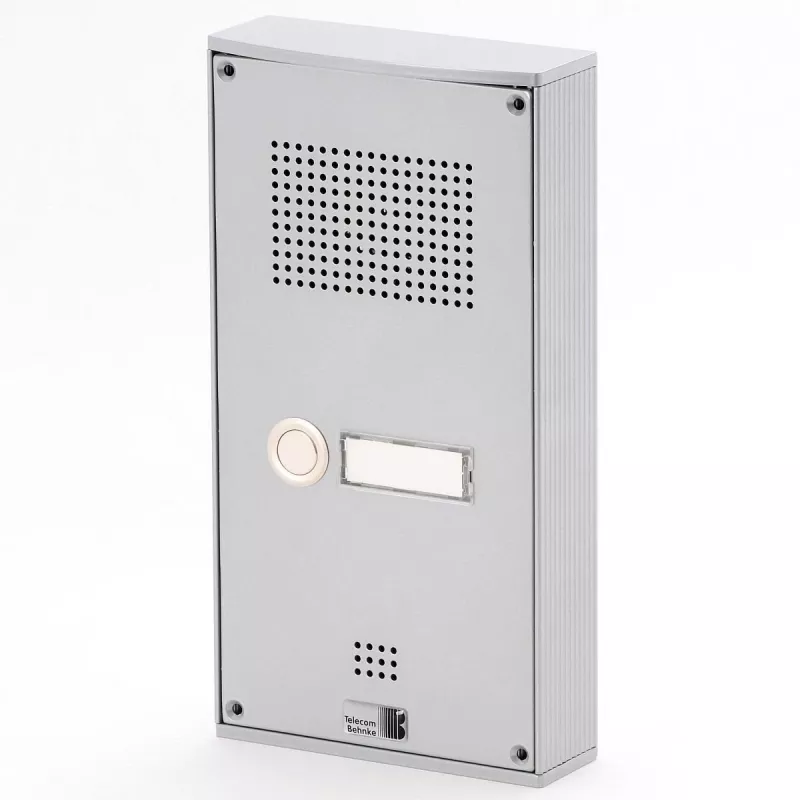 Behnke Serie 5 Set de portero automático de superficie 1 pulsador Plata (5-0055)